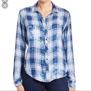 CLOTH & STONE Super Soft Blue Plaid Shirt 💙